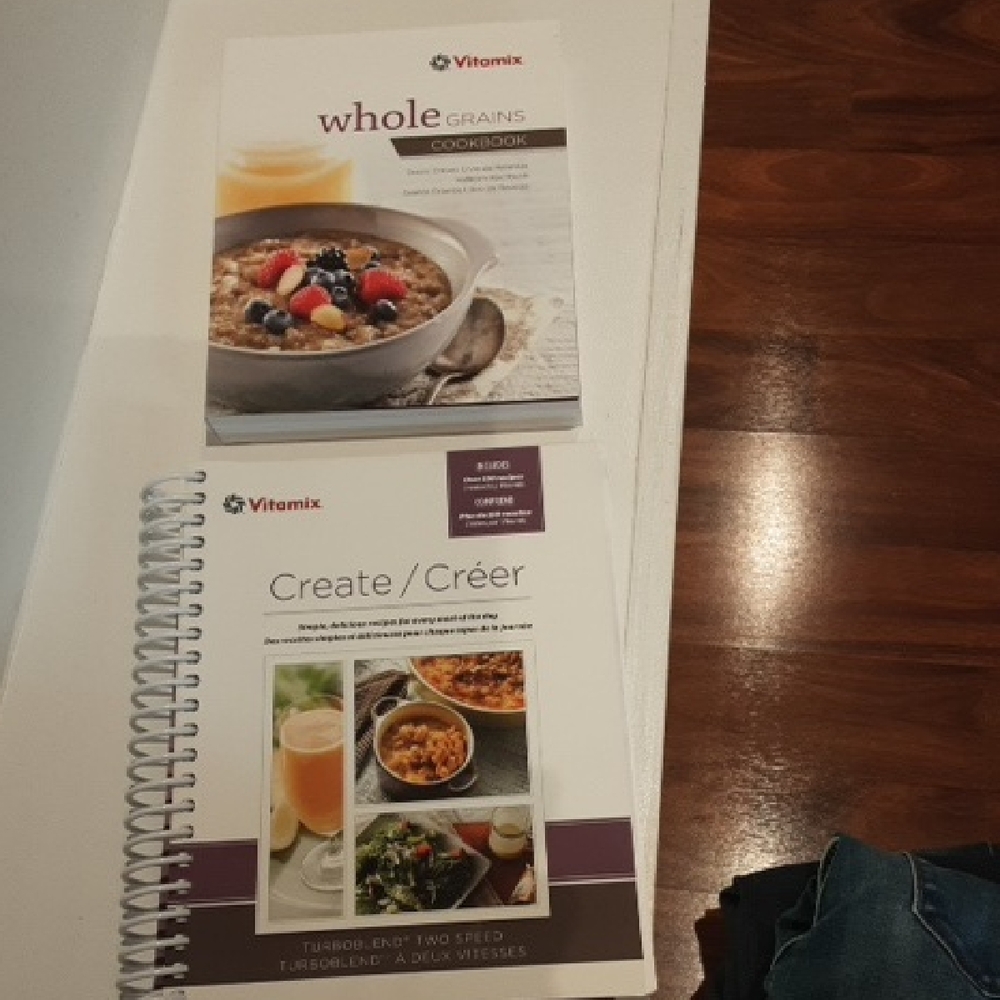 Vitamix Whole Grains Cookbook with White Cover